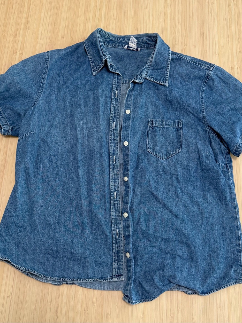 Old Navy Vintage Blue Denim Button-Down Shirt